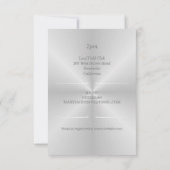 Hochzeit aus rostfreiem Stahl Einladung (Rückseite)