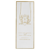 Hochzeit aus weißem Foto Geschenktüte Für Weinflaschen (Vorderseite)