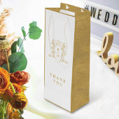 Hochzeit aus weißem Foto Geschenktüte Für Weinflaschen