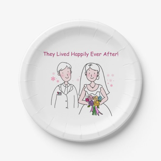 Hochzeit (B) Pappteller (Vorderseite)