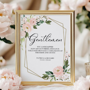 Hochzeit Badezimmerschild Sie sehen unglaublich au Poster