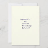 Hochzeit Beach Tropical Save The Date Einladung (Rückseite)