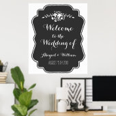 Hochzeit Begrüßung 30x36 Schild Blumenkhalkboard (Heimbüro)