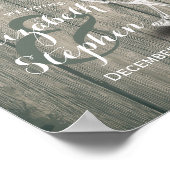 Hochzeit Begrüßung Empfang Signature Champagner Br Poster (Ecke)