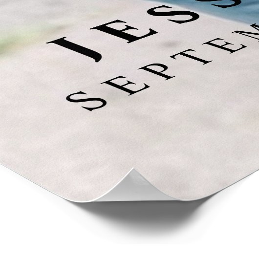 Hochzeit Begrüßung Foto Digital oder Poster (Ecke)