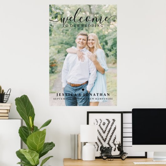 Hochzeit Begrüßung Foto Digital oder Poster (Heimbüro)