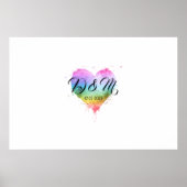 Hochzeit Begrüßung Gästebuch, LGBT-Pride-Zeichen Poster (Vorne)