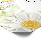 Hochzeit Begrüßung Grünen Chrysanthemum Poster (Ecke)
