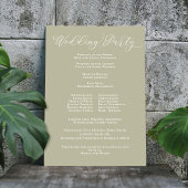 Hochzeit Begrüßung Kalligrafie Script-Seite Grün