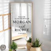 Hochzeit Begrüßung Zeichen Vinyl Decal, Hochzeit Fensteraufkleber