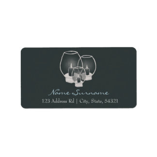 Hochzeit bei Kerzenlicht, Adressaufkleber