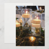 Hochzeit bei Kerzenlicht Einladung (Vorne/Hinten)