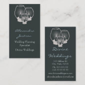 Hochzeit bei Kerzenlicht, Visitenkarte (Vorne/Hinten)