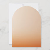 Hochzeit bei Sonnenuntergang Einladung (Rückseite)