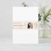 Hochzeit-Beilagekarten Begleitkarte (Stehend Vorderseite)