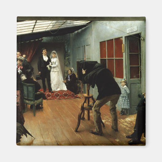 Hochzeit beim Fotografen, 1878-9 Magnet (Vorne)