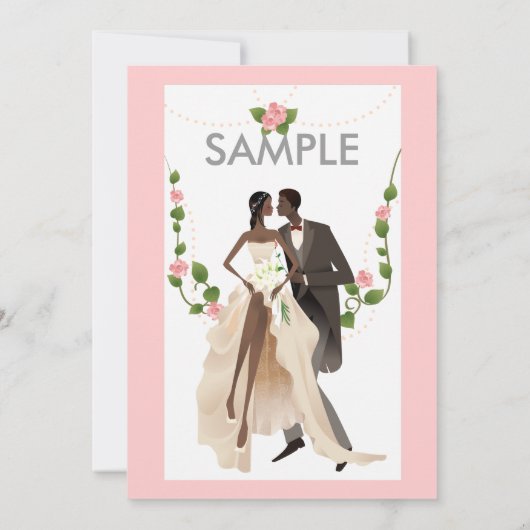 Hochzeit BEISPIELeinladung Einladung (Rückseite)