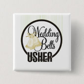 Hochzeit Bell Usher Button (Vorderseite)