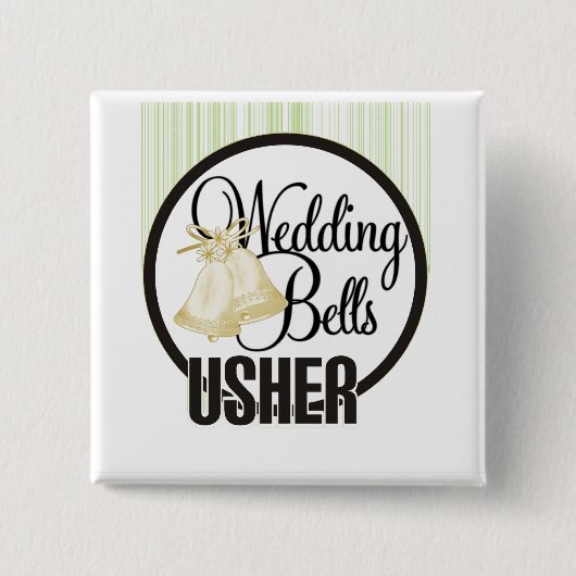 Hochzeit Bell Usher Button (Vorderseite)