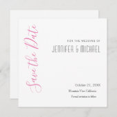 Hochzeit Beruflich Minimalistisch modern Save The Date (Vorne/Hinten)