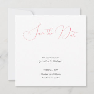 Hochzeit Beruflich Minimalistisch Niedlich Save th Save The Date
