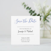 Hochzeit Beruflich Minimalistisch Save The Date (Stehend Vorderseite)