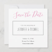 Hochzeit Beruflich Minimalistisch Schlicht modern Save The Date (Vorderseite)