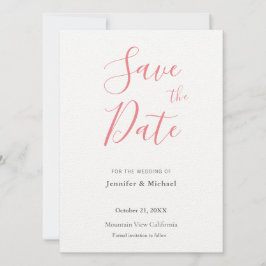 Hochzeit Beruflich Minimalistisch Schlicht modern Save The Date