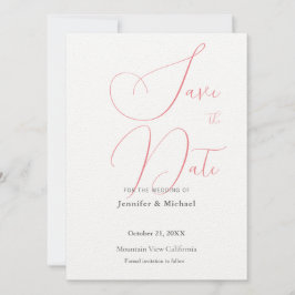 Hochzeit Beruflich Minimalistisch Schlicht modern Save The Date