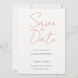 Hochzeit Beruflich Minimalistisch Schlicht modern Save The Date