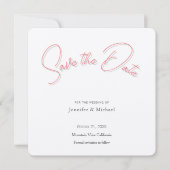 Hochzeit Beruflich Minimalistisch Schlicht modern Save The Date (Vorderseite)