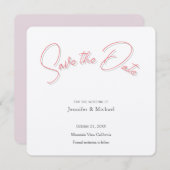 Hochzeit Beruflich Minimalistisch Schlicht modern Save The Date (Vorne/Hinten)