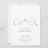 Hochzeit Beruflich Minimalistisch Schlicht modern Save The Date (Vorderseite)