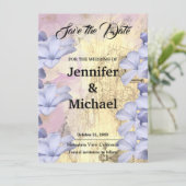 Hochzeit Berufliche klassische Bläschen Save The Date (Stehend Vorderseite)