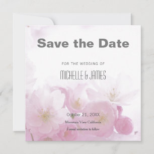 Hochzeit Berufliche Minimalistische Blumen Moderne Save The Date