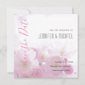 Hochzeit Berufliche Minimalistische Blumen Moderne Save The Date (Vorderseite)
