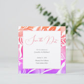 Hochzeit Berufliche Minimalistische Niedliche Blüt Save The Date (Stehend Vorderseite)