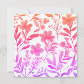 Hochzeit Berufliche Minimalistische Niedliche Blüt Save The Date (Rückseite)