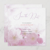 Hochzeit Berufliche Minimalistische Niedliche Blüt Save The Date (Vorne/Hinten)