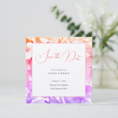 Hochzeit Berufliche Minimalistische Niedliche Blüt Save The Date (Stehend Vorderseite)