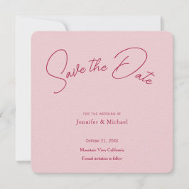 Hochzeit Berufliche Minimalistische Schlicht Moder Save The Date