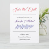 Hochzeit Beruflicher Champagnerschimmer Save The Date (Stehend Vorderseite)