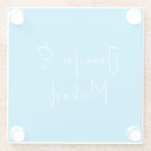 Hochzeit Beruflicher Himmel Glasuntersetzer (Rückseite)