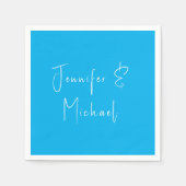 Hochzeit Beruflicher Himmel Serviette (Vorderseite)