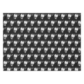 Hochzeit/Besetzung in Schwarz und Weiß Tischdecke (Vorderseite (Horizontal))