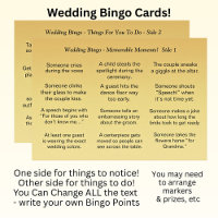 Hochzeit BINGO! Spiel für die Gäste