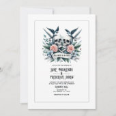 Hochzeit "Bis zum Tod machen wir Teil" Einladung (Vorderseite)