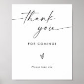 Hochzeit Bitte nehmen Sie ein Zeichen, Gastgeschen Poster (Vorne)