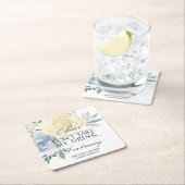 Hochzeit Bitte nimm mein Getränk nicht beim Tanzen Rechteckiger Pappuntersetzer (Vor Ort)