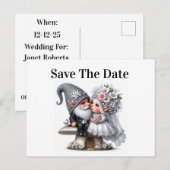 Hochzeit Bitte Vormerken Postkarte (Vorne/Hinten)